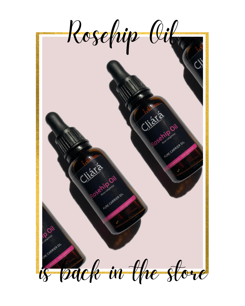 Say Hello to Rosehip Oil Now Back in The Store! Cliara Essential Oils